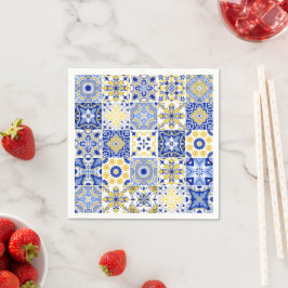 Portuguese Tiles Pattern  スタンダードカクテルナプキン