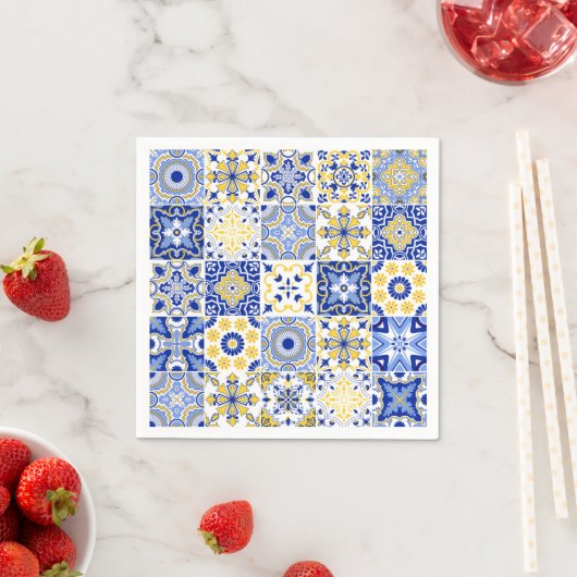 Portuguese Tiles Pattern  スタンダードカクテルナプキン (インサイチュ)