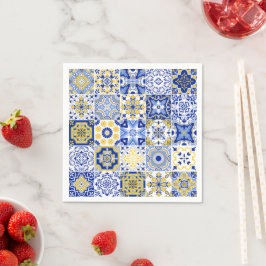 Portuguese Tiles Pattern  スタンダードカクテルナプキン