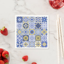 Portuguese Tiles Pattern  スタンダードカクテルナプキン