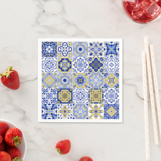 Portuguese Tiles Pattern  スタンダードカクテルナプキン (インサイチュ)