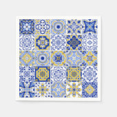 Portuguese Tiles Pattern  スタンダードカクテルナプキン (正面)