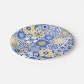 Portuguese Tiles Pattern  ペーパープレート (アングル)