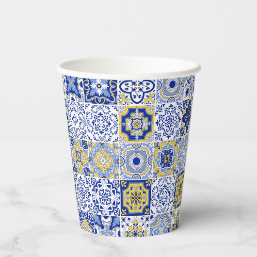 Portuguese Tiles Pattern  紙コップ (裏面)