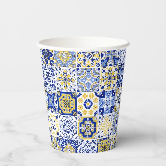 Portuguese Tiles Pattern 紙コップ (裏面)