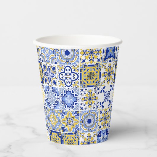 Portuguese Tiles Pattern 紙コップ (正面)