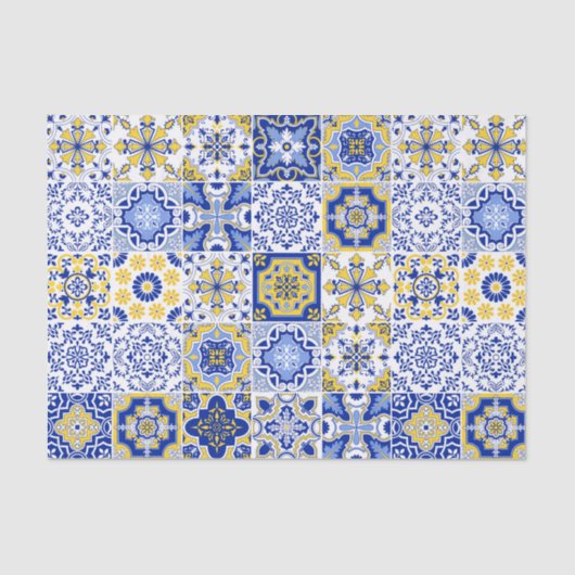 Portuguese Tiles Pattern  薄葉紙 (正面)
