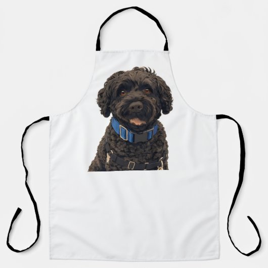 Portuguese Water Dog All-Over Print Apron エプロン (正面)