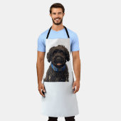 Portuguese Water Dog All-Over Print Apron エプロン (着用した状態)