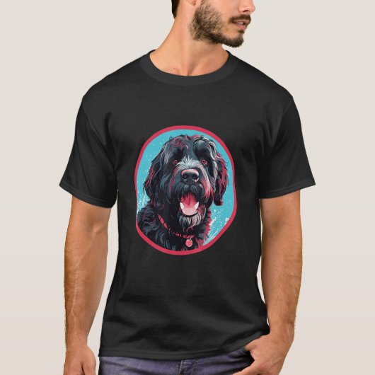 Portuguese Water Dog Breed Dog Design 1 Tシャツ (正面)