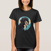 Portuguese Water Dog Breed Dog Design Tシャツ (正面)