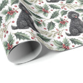 Portuguese Water Dog Christmas Wrapping Paper ラッピングペーパー (ロールコーナー)