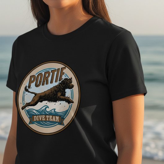 Portuguese Water Dog - Dive Team Tシャツ