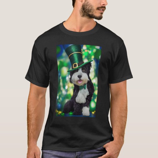 Portuguese Water Dog St Patricks Day Irish Tシャツ (正面)