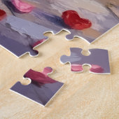 Portuguese Water Dog Valentine's Day ジグソーパズル (側面)