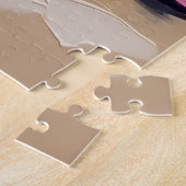 Portuguese Water Dog Valentine's Day Beach Hearts ジグソーパズル (側面)