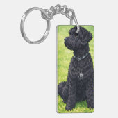 Portuguese Water Dogs Anime Keychain キーホルダー (正面左)