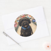 Portuguese Water Dogs Cute Anime Sticker ラウンドシール (封筒)