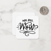 Pos Wow Tiny Noteカードなし ノートカード (正面/裏面インサイチュ)