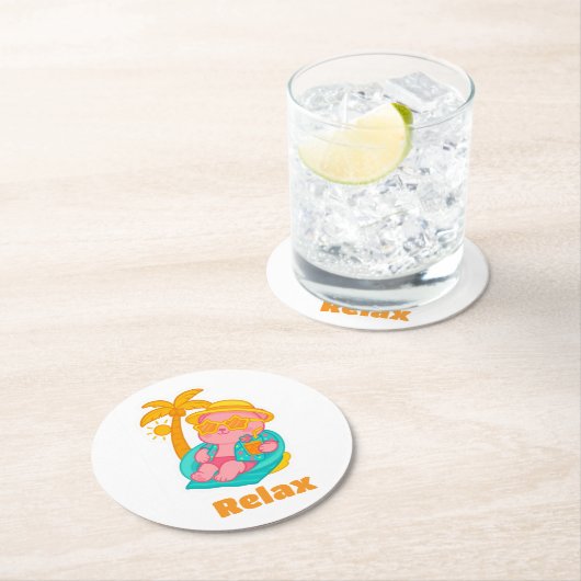 Posa vasos ラウンドペーパーコースター (インサイチュ)