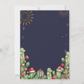 Posada Navidena Fiesta Cactus Christmas Party 招待状 (裏面)