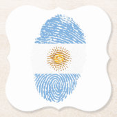 posavasos con bandera de argentina ペーパーコースター (正面)