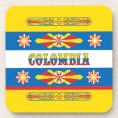 Posavasos con diseño bus chiva colombiana コースター (正面)