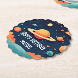 Posavasos cumpleaños personalizado ペーパーコースター