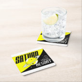 Posavasos de cartón con diseño espacial スクエアペーパーコースター (インサイチュ)