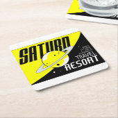 Posavasos de cartón con diseño espacial スクエアペーパーコースター (アングル)