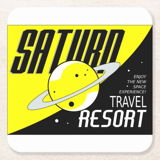 Posavasos de cartón con diseño espacial スクエアペーパーコースター (正面)