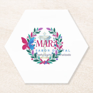 Posavasos de cartón Delantal — Marca con sabor ペーパーコースター