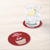 Posavasos de cartón - Happy Birthday ラウンドペーパーコースター (インサイチュ)