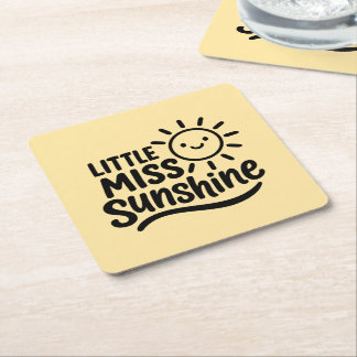 Posavasos de cartón – Little Miss Sunshine スクエアペーパーコースター
