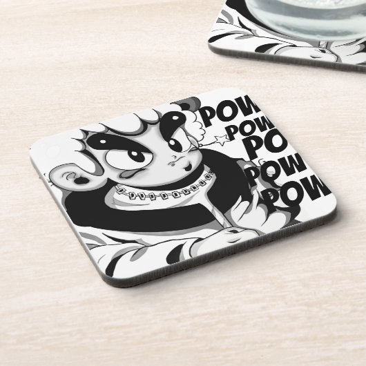 Posavasos de plástico duro コースター (左側)