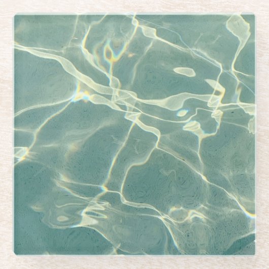 Posavasos de Vidrio Personalizado | Elegante  ガラスコースター (正面)