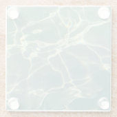 Posavasos de Vidrio Personalizado | Elegante  ガラスコースター (裏面)