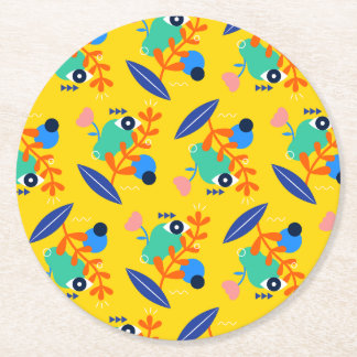 Posavasos estampado alegre ラウンドペーパーコースター