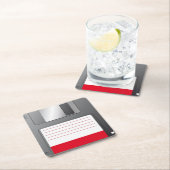 Posavasos Floppy disk スクエアペーパーコースター (インサイチュ)