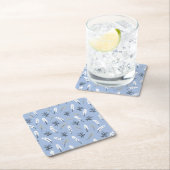 Posavasos Flor de espuela de caballero スクエアペーパーコースター (インサイチュ)