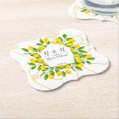 Posavasos limón ペーパーコースター (アングル)