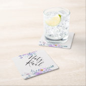 Posavasos Personalizados en tonos lilas ペーパーコースター (インサイチュ)