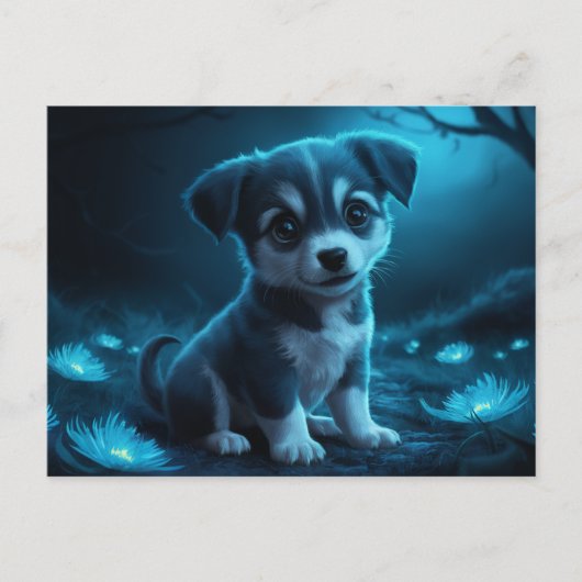 Poscards Chat Bleu 02 ポストカード (正面)