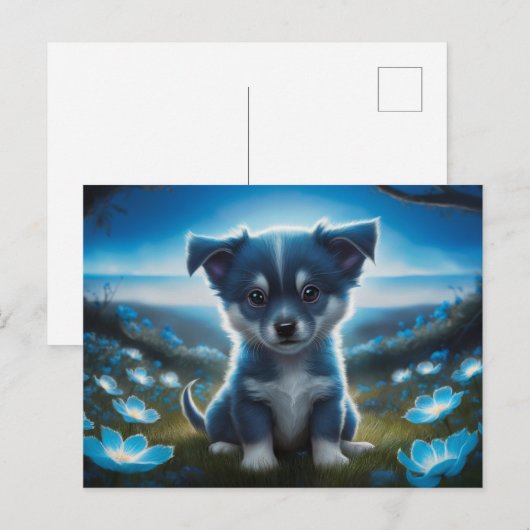 Poscards Chat Bleu 05 ポストカード (正面/裏面)