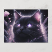 Poscards Chat Mauve ポストカード (正面)