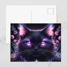 Poscards Chat Mauve 02 ポストカード