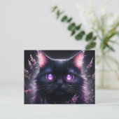 Poscards Chat Mauve 04 ポストカード (スタンド正面)