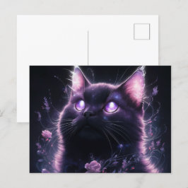 Poscards Chat Mauve 05 ポストカード