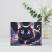 Poscards Chat Mauve 07 ポストカード (スタンド正面)