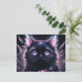 Poscards Chat Mauve 08 ポストカード (スタンド正面)